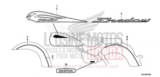 EMBLEM (VT750C/CA/CS) VT750CSD de 2013